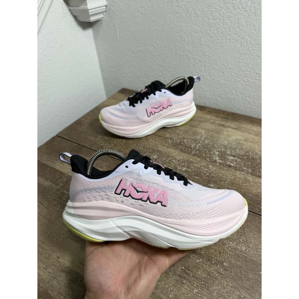 Size 7D Hoka One One Women's Skyflow 1155118 SLWC Pink Running Shoes Sneaker